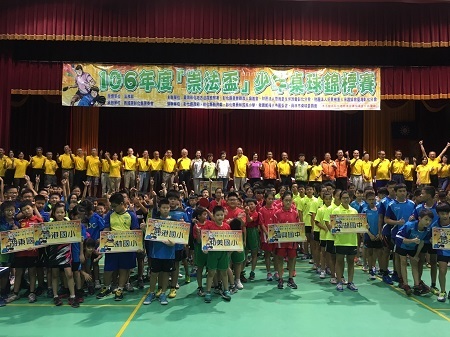 106年度暑期「崇法盃」靑少年桌球賽-大合照