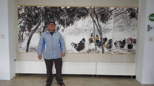 洪仁堡「花香鳥語」水墨畫展 1月13日枋寮F3開幕茶會