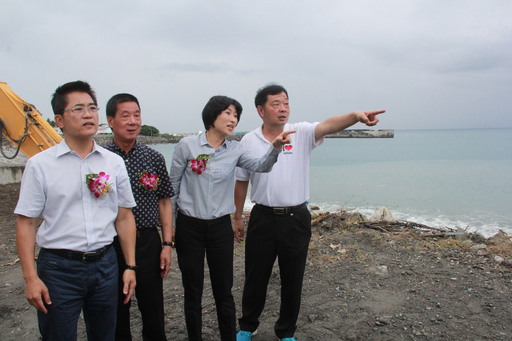 台東市富岡濱海綠廊景觀大道12日開工 黃縣長期改善交通壅塞與增加景觀