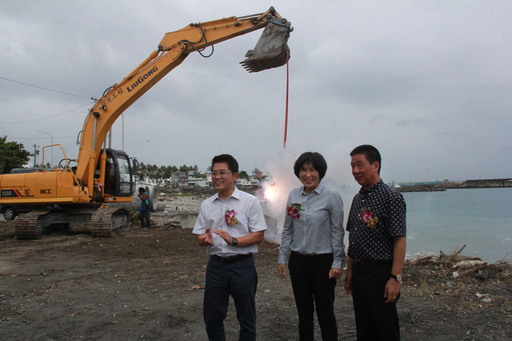 台東市富岡濱海綠廊景觀大道12日開工 黃縣長期改善交通壅塞與增加景觀