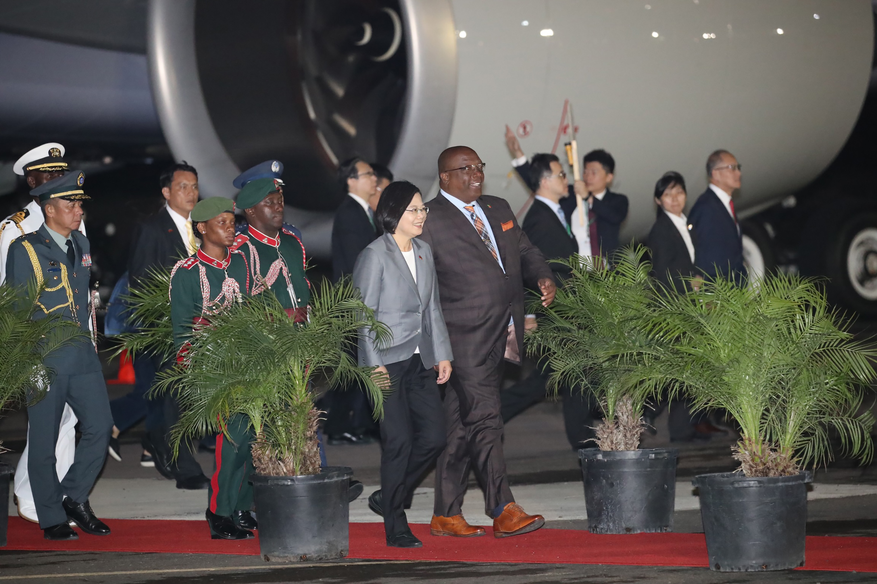 Tsai arrives at St. Kitts and Nevis - Focus Taiwan