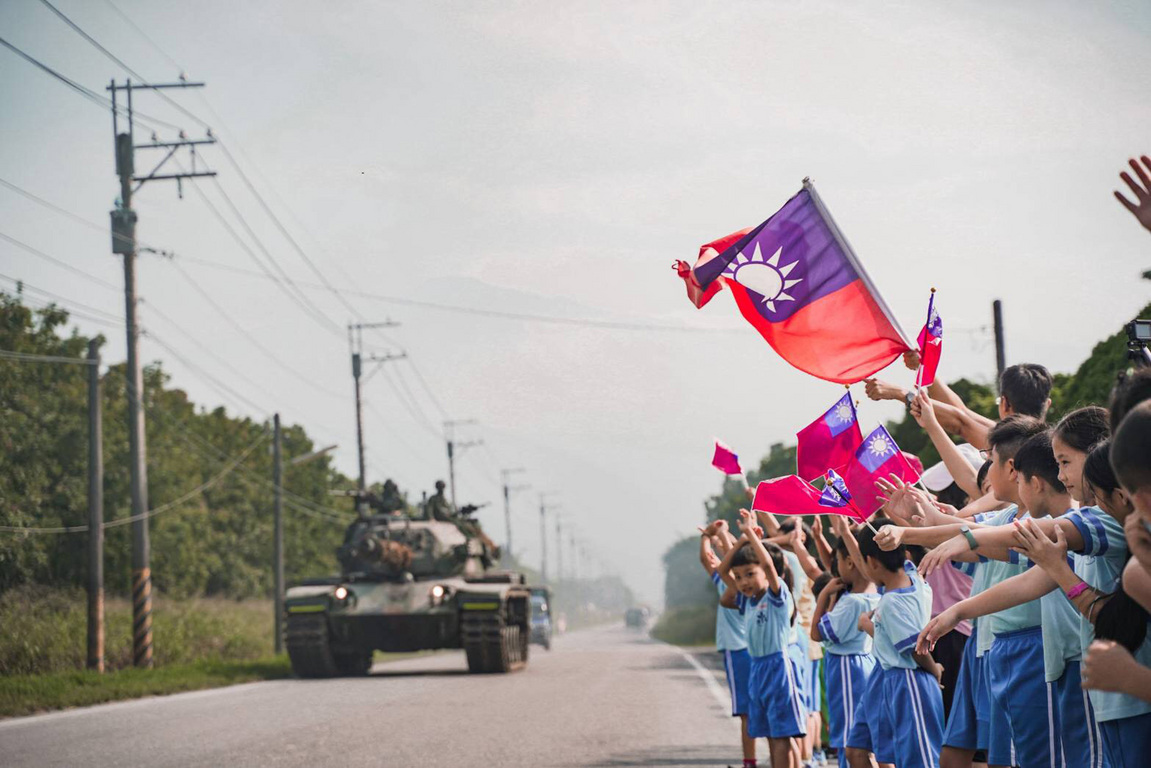 Brandishing the flag