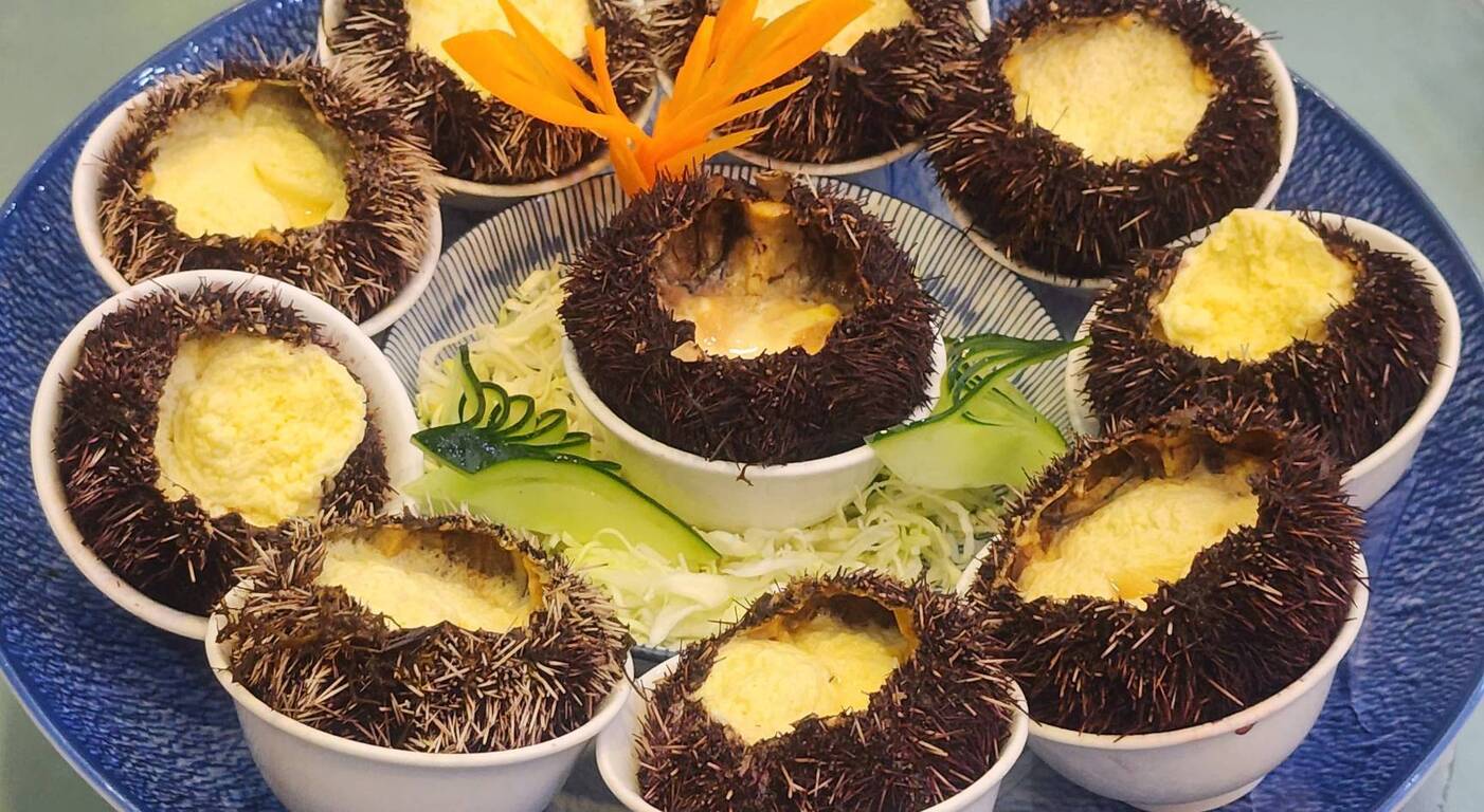 Sea urchins and steamed eggs
