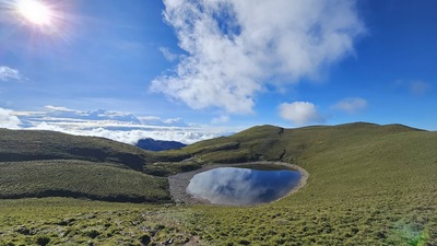 Over the sea of clouds