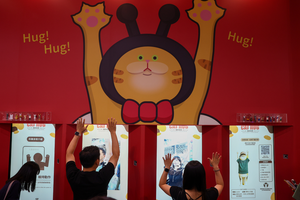 Let's hug, meow!