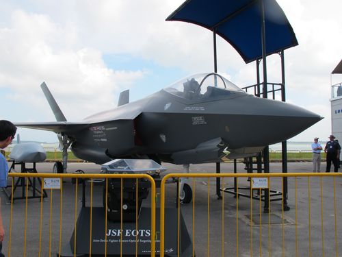 An F-35 fighter on display at the Singapore Airshow 2012. (CNA file photo)