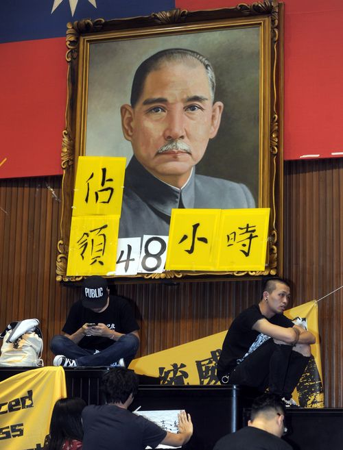Countdown of protesters