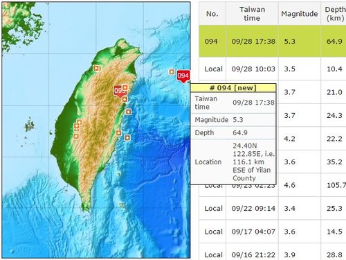 (From the Central Weather Bureau website)