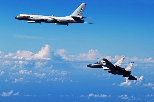 Xian H-6 (left) Photo courtesy of AP