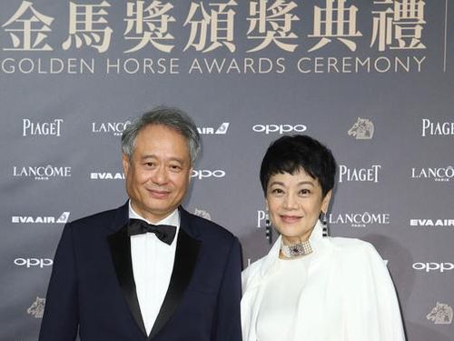 U.S.-based Taiwanese movie director Ang Lee (李安, left) and Golden Horse Film Awards incumbent chair Sylvia Chang (張艾嘉, right)/CNA file photo