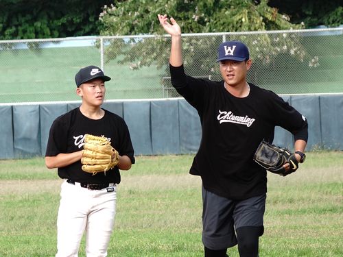Chien-ming Wang (王建民, right)