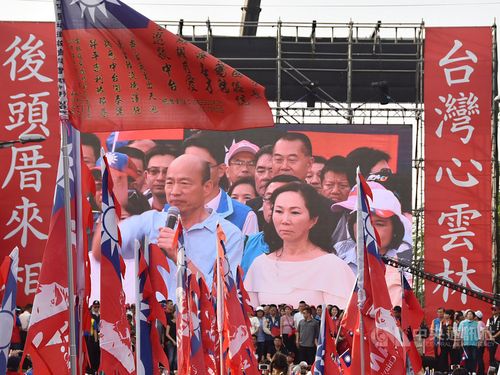 Kaohsiung mayor and presidential hopeful Han Kuo-yu’rally in Yunlin County