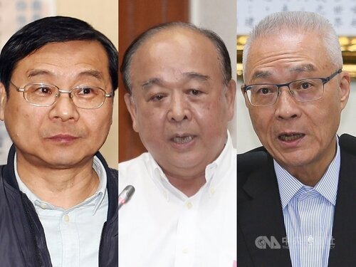 From left to right are Tseng Ming-chung, Wu Sz-huai and Wu Den-yih