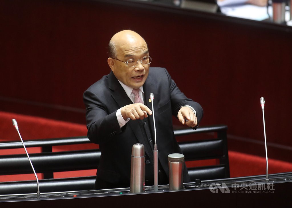 Premier Su Tseng-chang (蘇貞昌) / CNA file photo