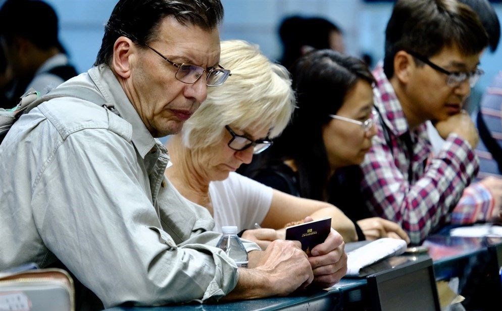 Travelers at Taoyuan International Airport/ CNA file photo