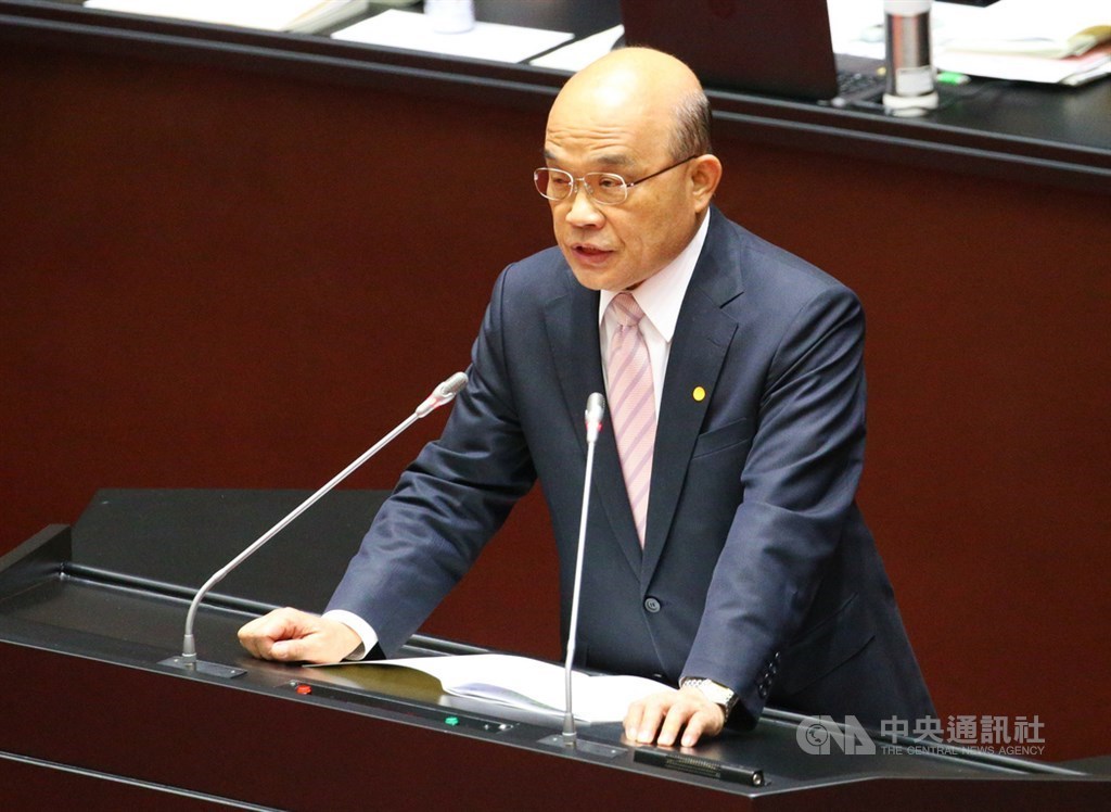 Premier Su Tseng-chang (CNA file photo)