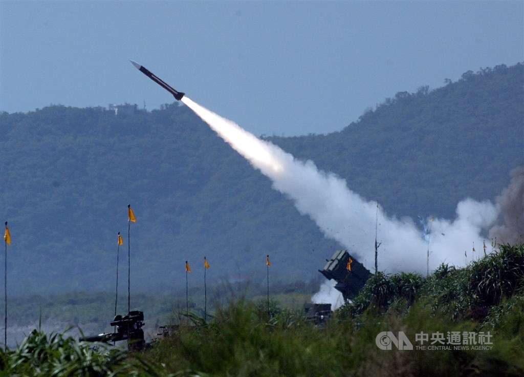 A Patriot Surface-to-Air missile is fired. CNA file photo
