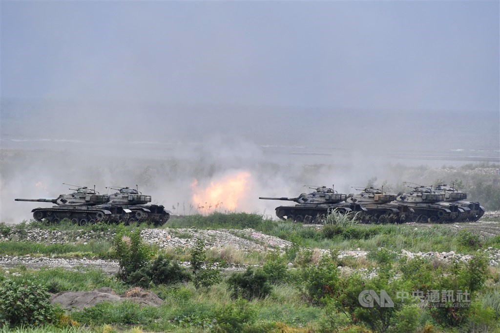 An anti-landing drill during Taiwan