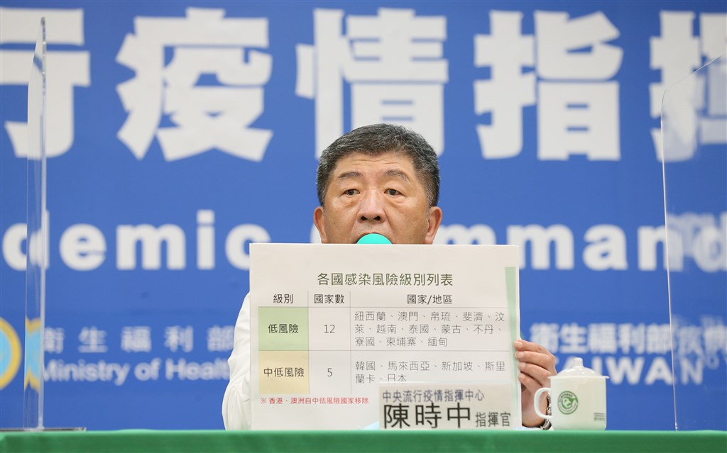 Health Minister Chen Shih-chung. Photo courtesy of the CECC