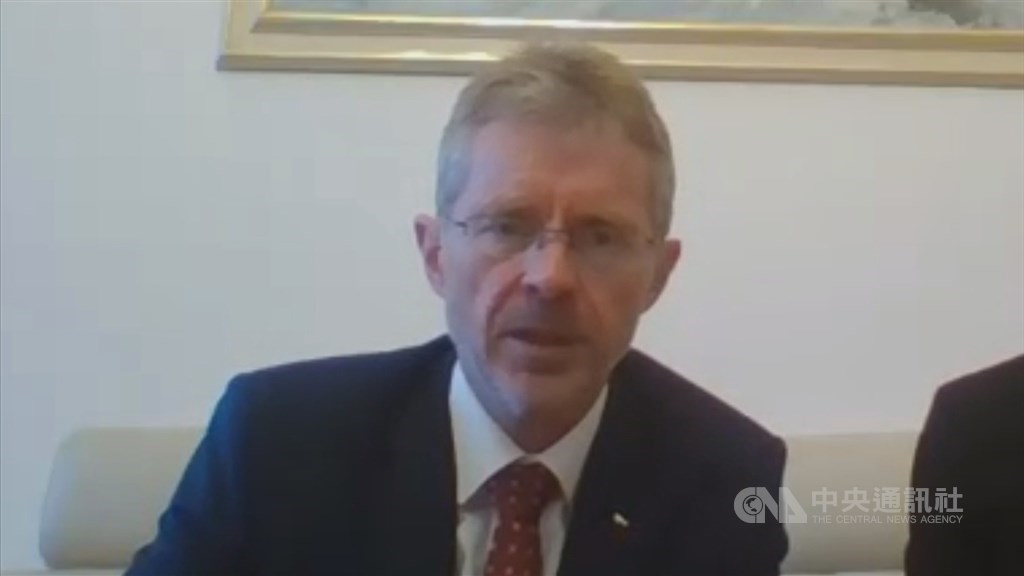 Miloš Vystrčil, president of the Senate of the Czech Republic. Image captured during a video interview with CNA