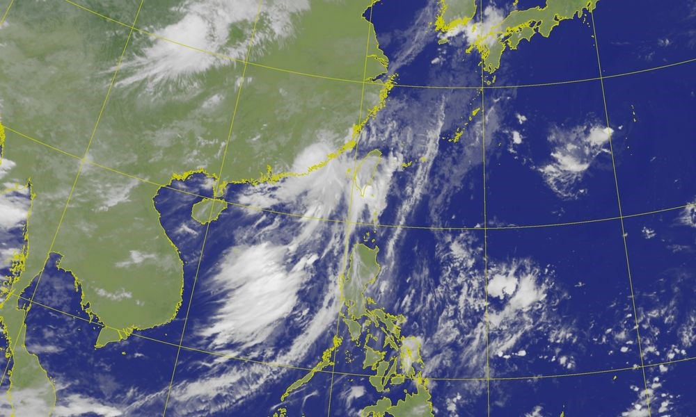 Satellite image from the Central Weather Bureau