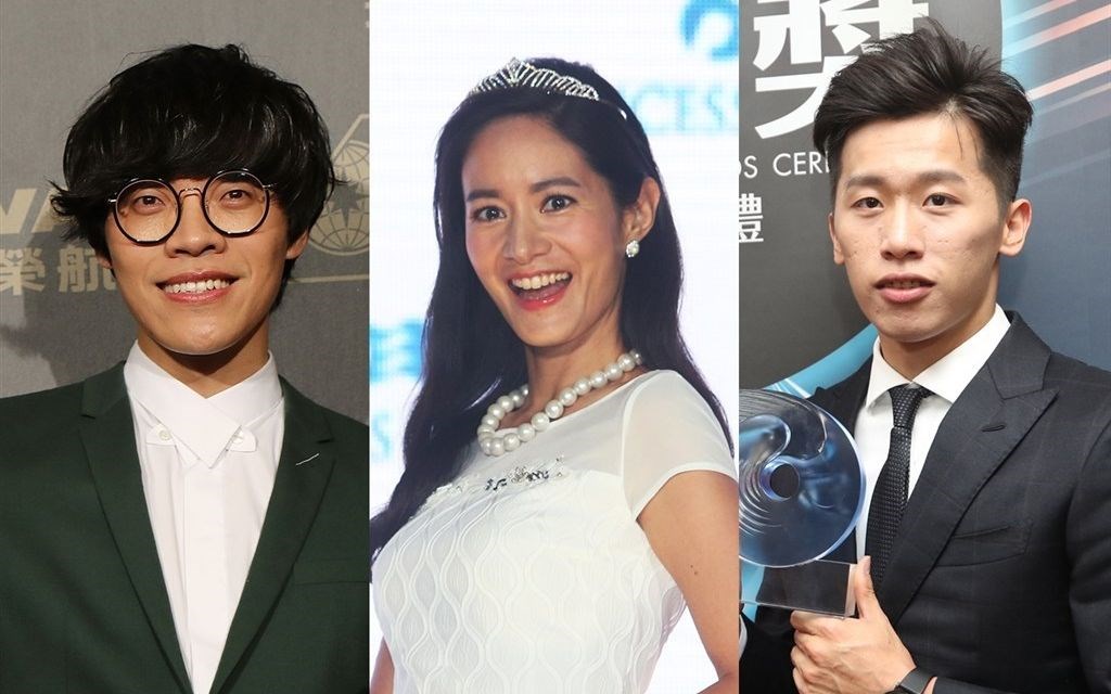 From left to right: Taiwanese singer-songwriter Crowd Lu, Taiwanese-American TV personality Janet Hsieh and Taiwan