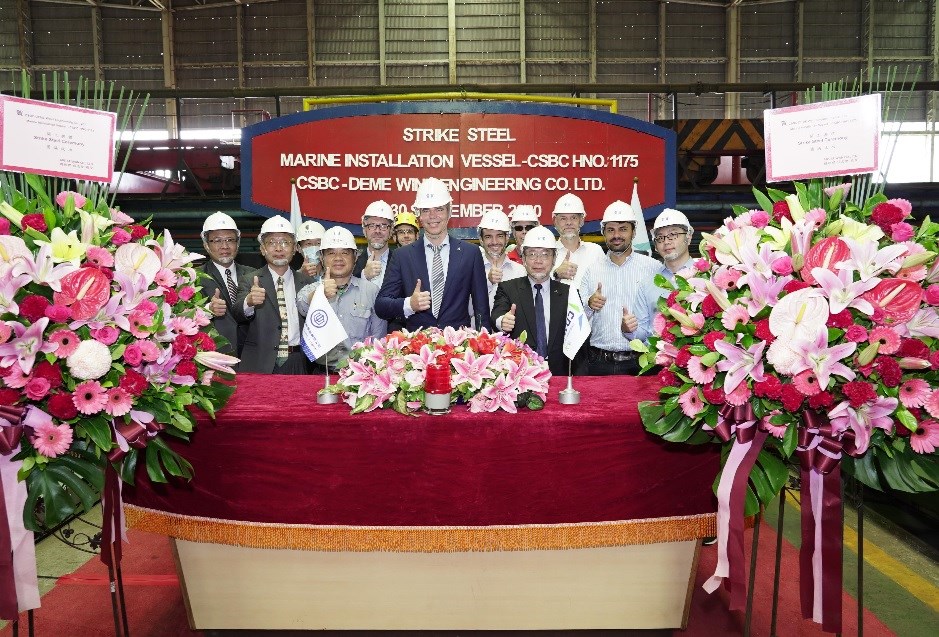 A ceremony was held to kick off the construction of Green Jade on Wednesday / Photo courtesy of CSBC Corp