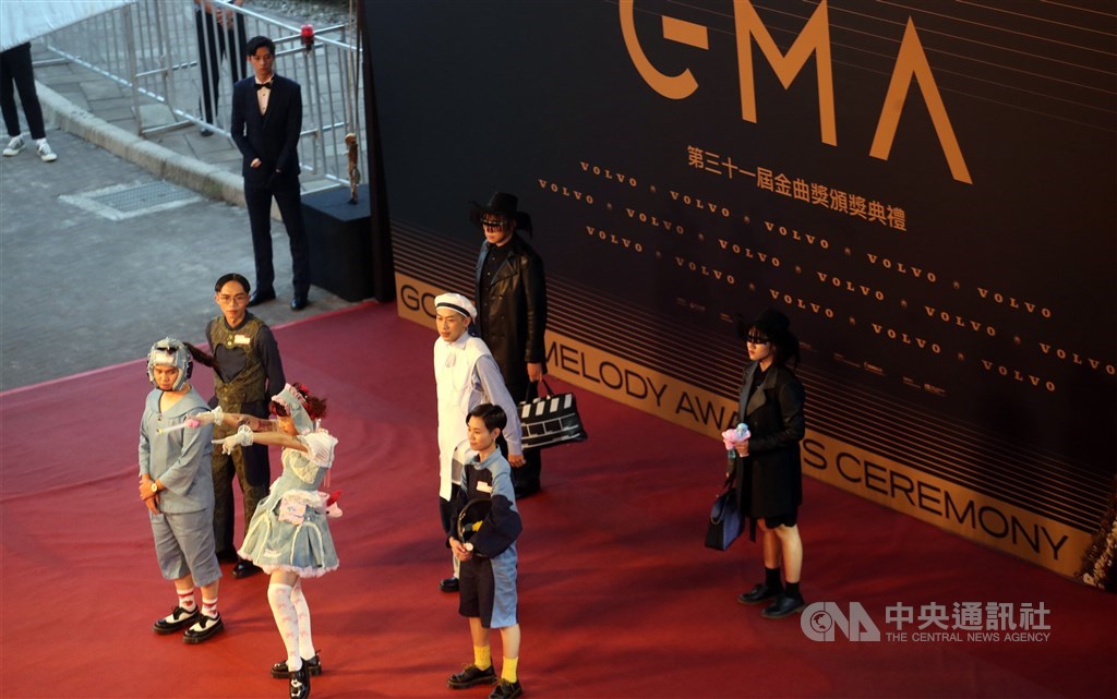 On the red carpet. CNA photo Oct. 3, 2020