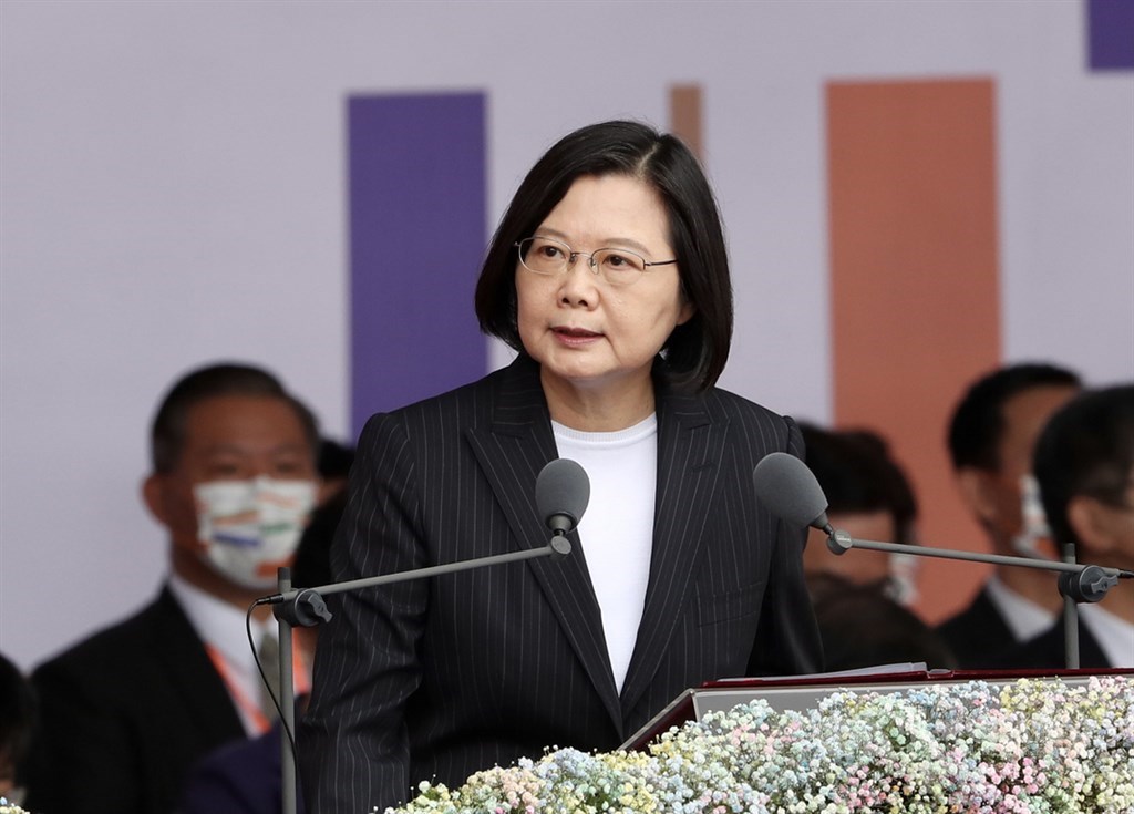 President Tsai Ing-wen. CNA photo Oct. 10, 2020