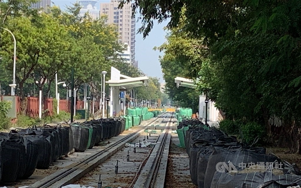 A planned stop where the construction is suspended. CNA photo Oct. 18, 2020