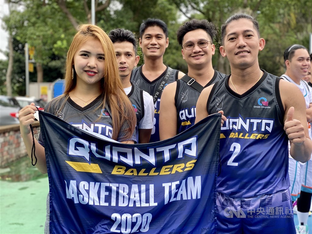 Quanta Ballers basketball team. CNA photo Oct. 18, 2020