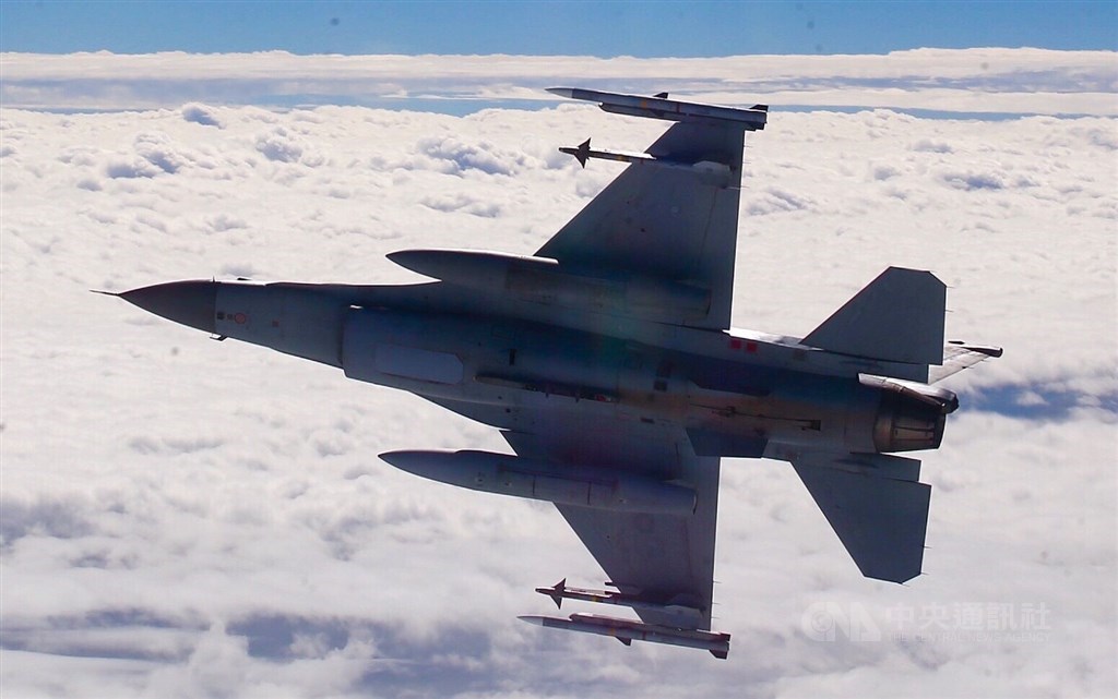 An F16 fighter of Taiwan