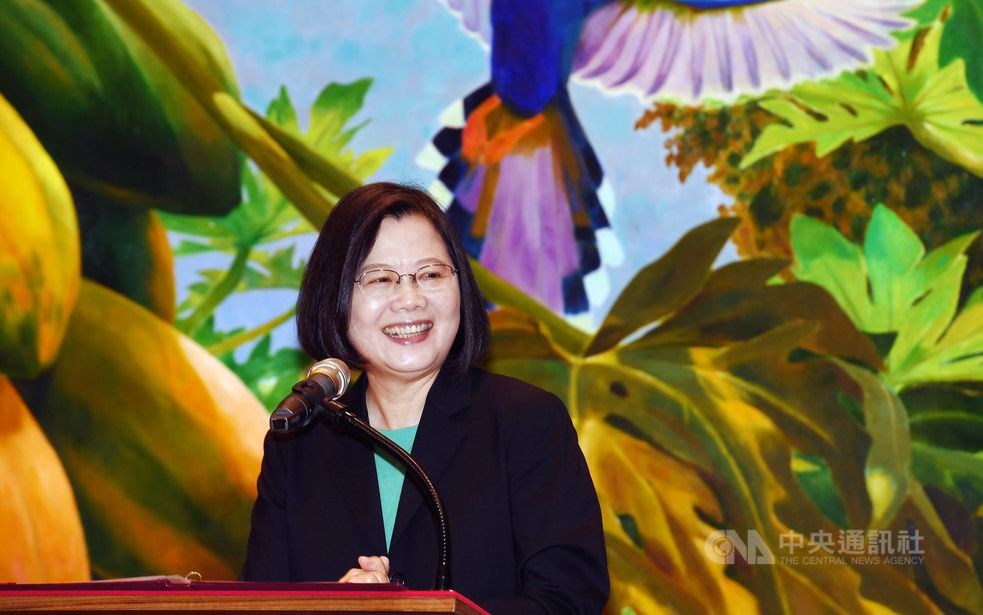 President Tsai Ing-wen speaking at a meeting with members of the Global Federation of Chinese Business Women. CNA photo Nov. 2, 2020