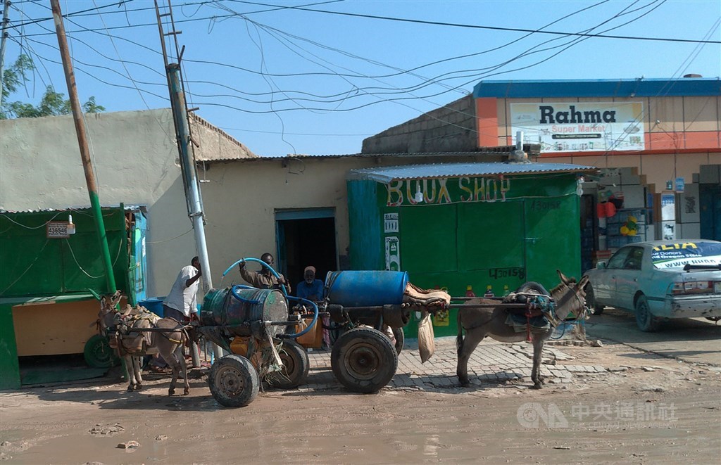 Donkey carts transporting water in Hargeisa / Photo courtesy of the Taiwan Technical Mission in Somaliland.