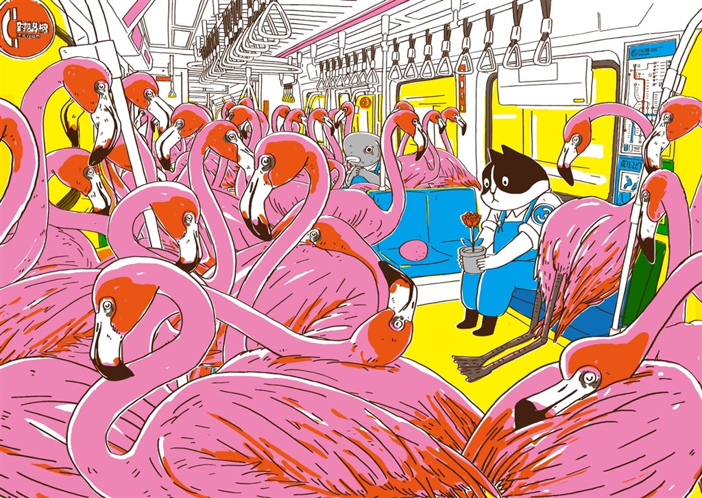 One of the illustrations displayed at the exhibition. Photo courtesy of Home Town Taiwan.
