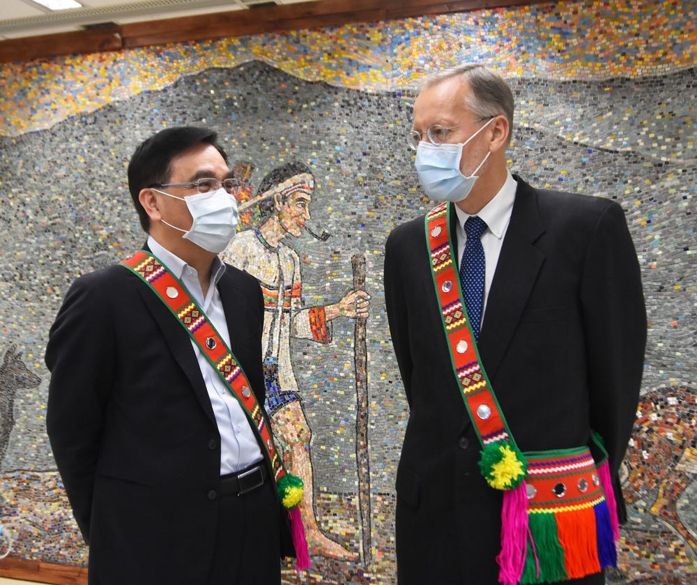 CIP Minister Icyang Parod (left) and Director Brent Christensen. Photo courtesy of the CIP