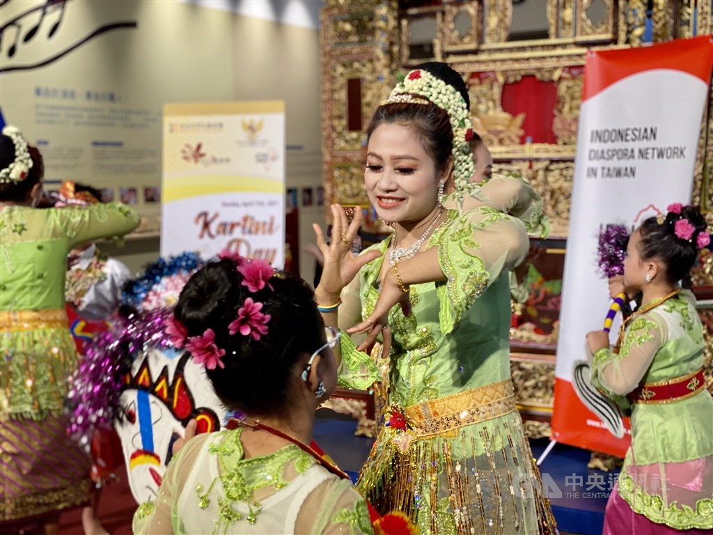 Adults and children perform a traditional Indonesian dance. CNA photo April 11, 2021