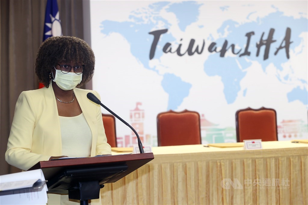 Saint Vincent and the Grenadines Ambassador to Taiwan Andrea Bowman. CNA photo April 13, 2021