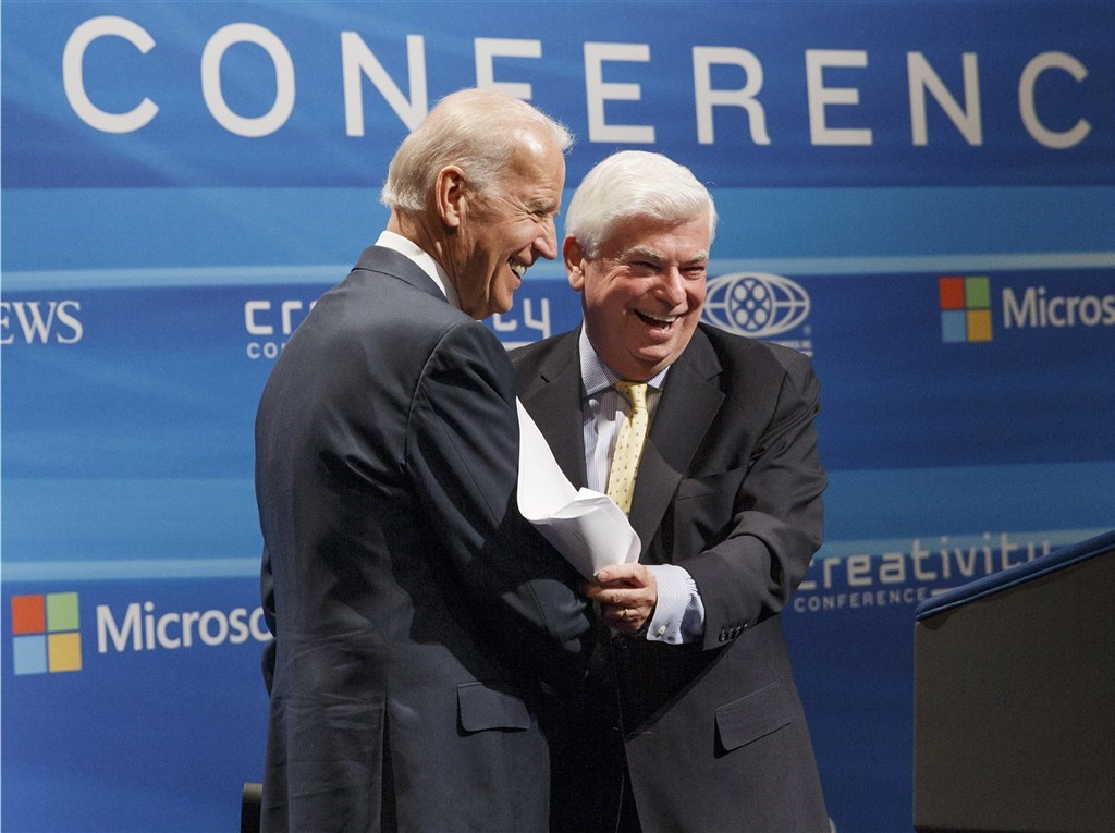 Joe Biden (left) and Chris Dodd. AP photo