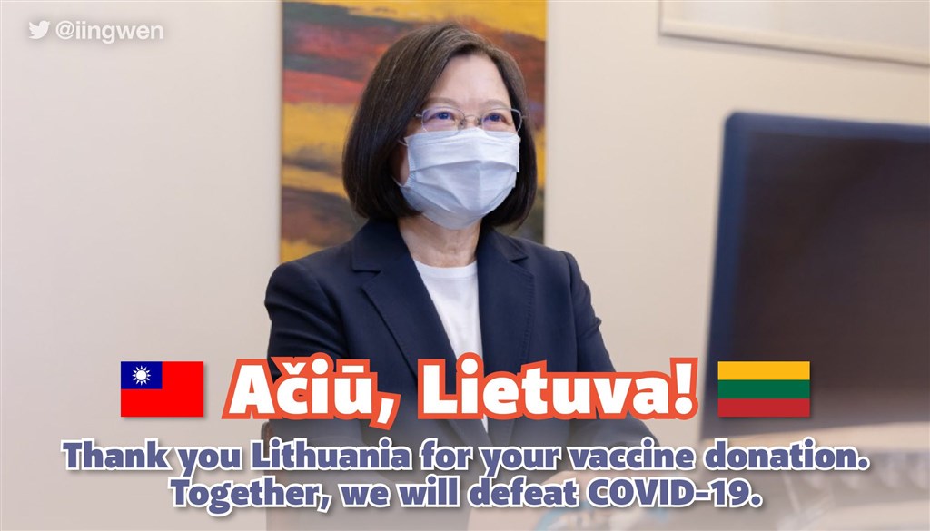 Taiwan Thanks Lithuania For Pledged Covid 19 Vaccine Donation Focus Taiwan