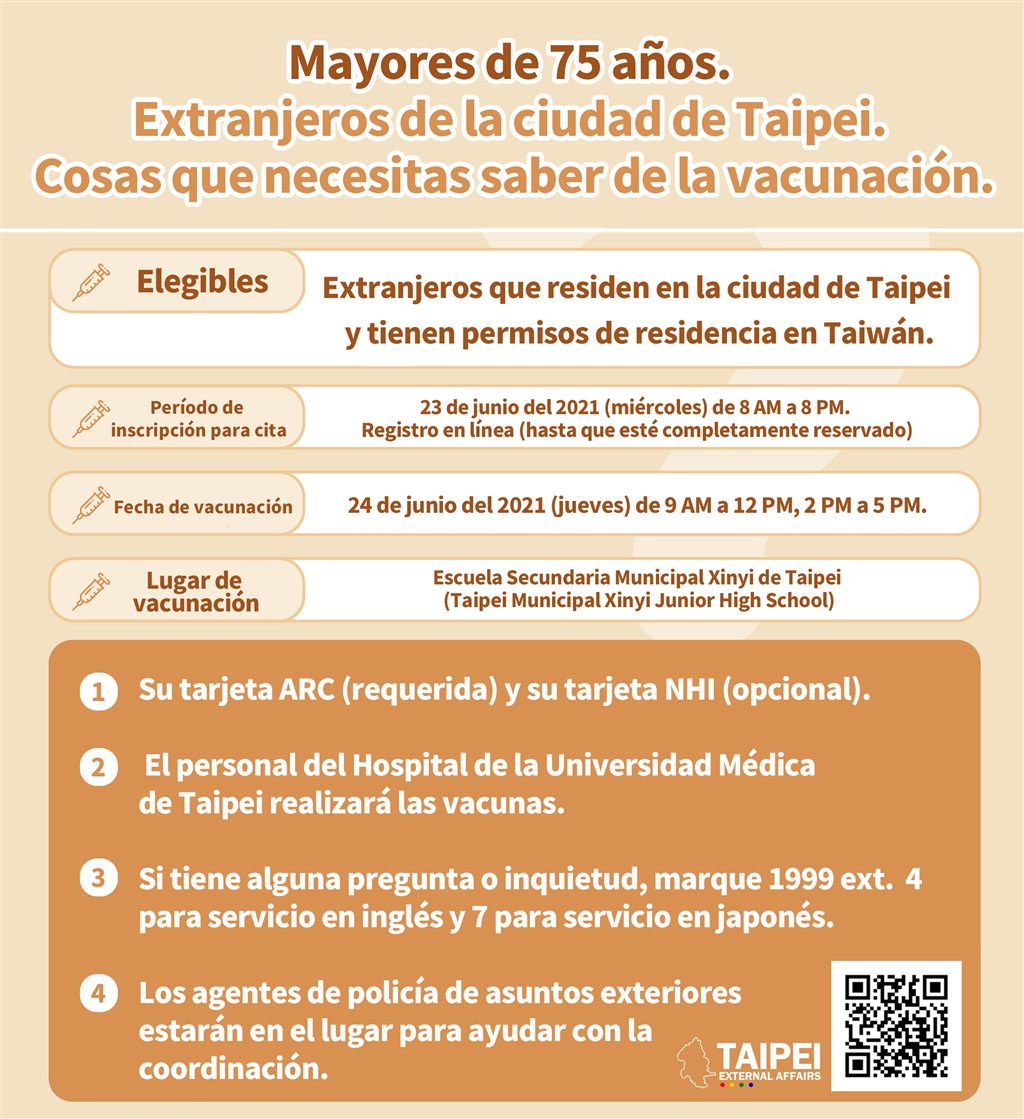 Graphic courtesy of Taipei City government