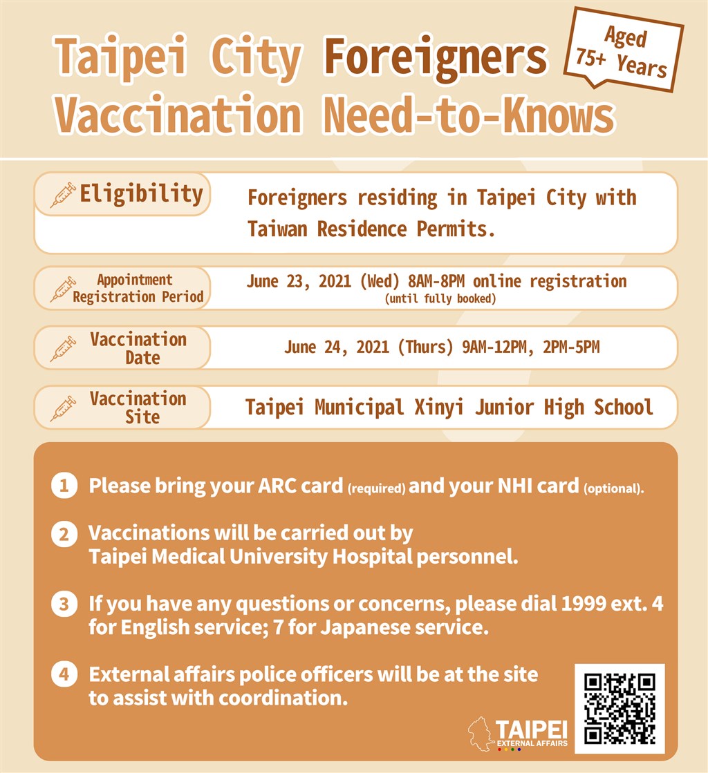 Graphic courtesy of Taipei City government