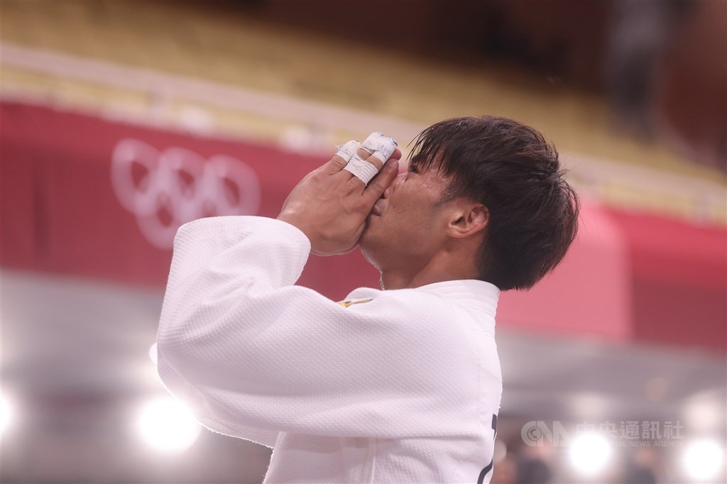 Judoka Yang Yung-wei. CNA photo July 24, 2021