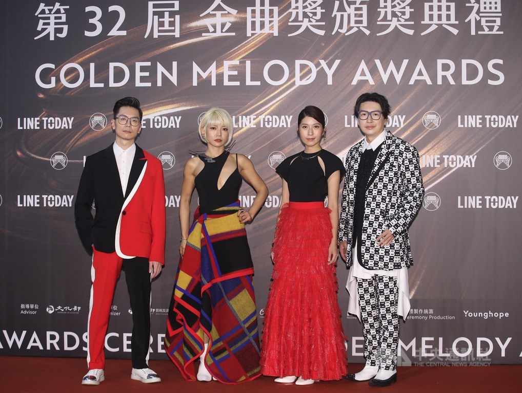 Members of the band ChuNoodle (春麵樂隊), which is nominated in the categories of best Hakka album, best Hakka singer and album of the year. CNA photo Aug. 21, 2021