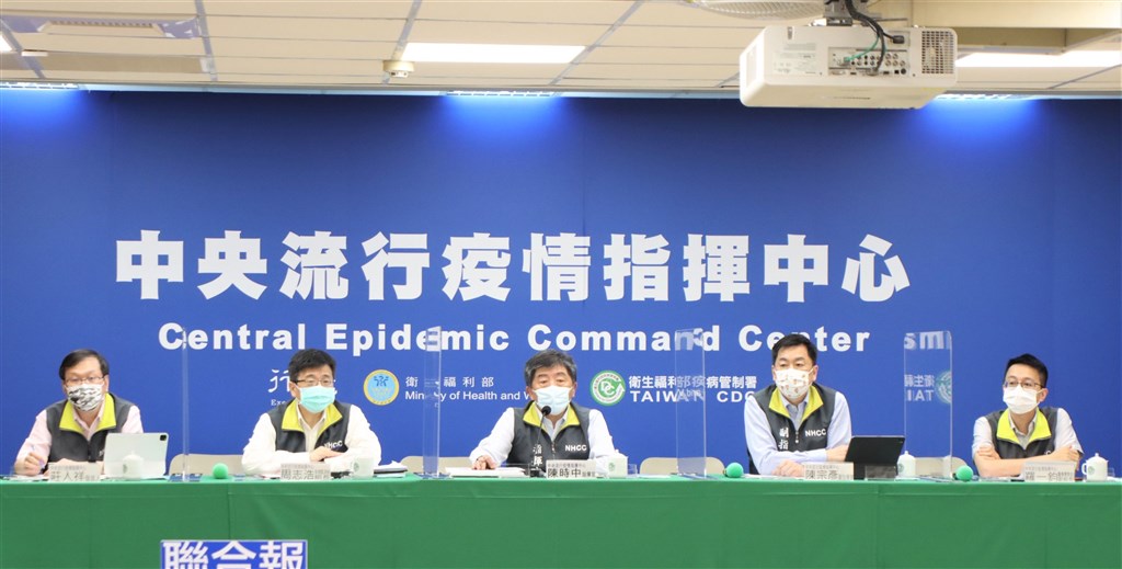 CECC officials at the press briefing on Tuesday. Photo courtesy of the CECC
