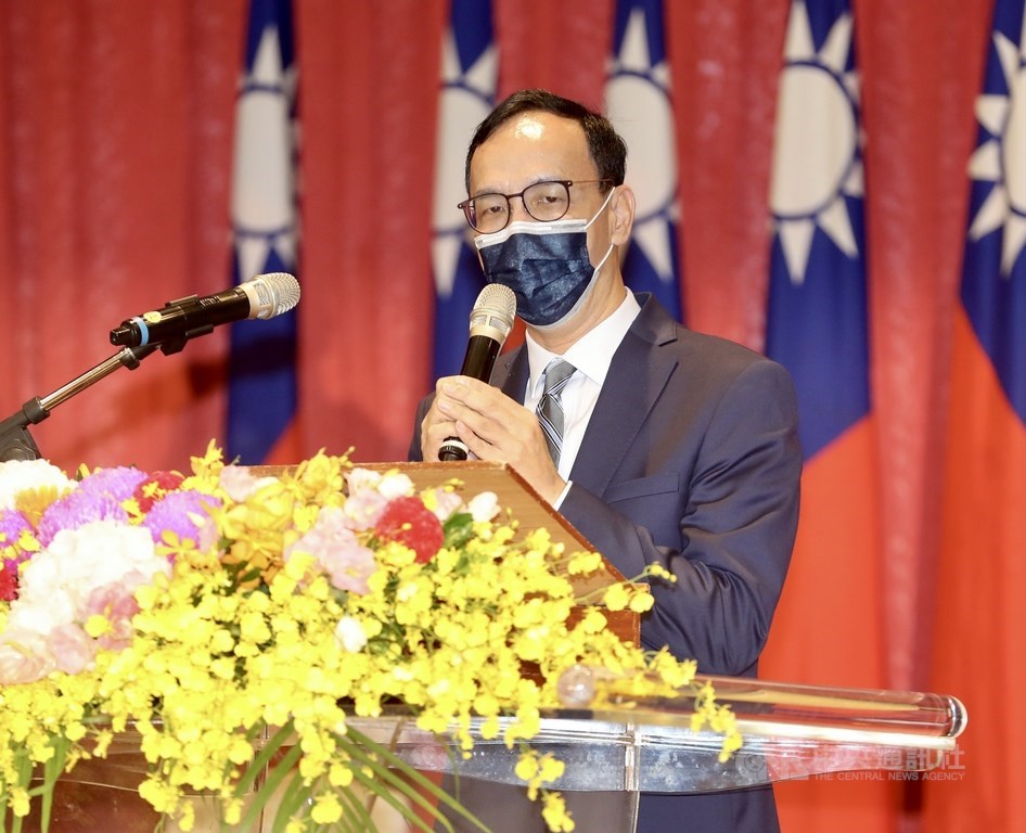 KMT Chairman Eric Chu. CNA photo Oct. 12, 2021