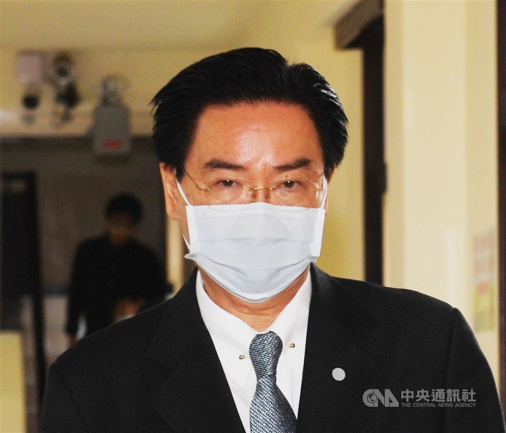 Foreign Minister Joseph Wu is pictured when attending a hearing at the Legislative Yuan Monday. CNA photo Nov. 22, 2021