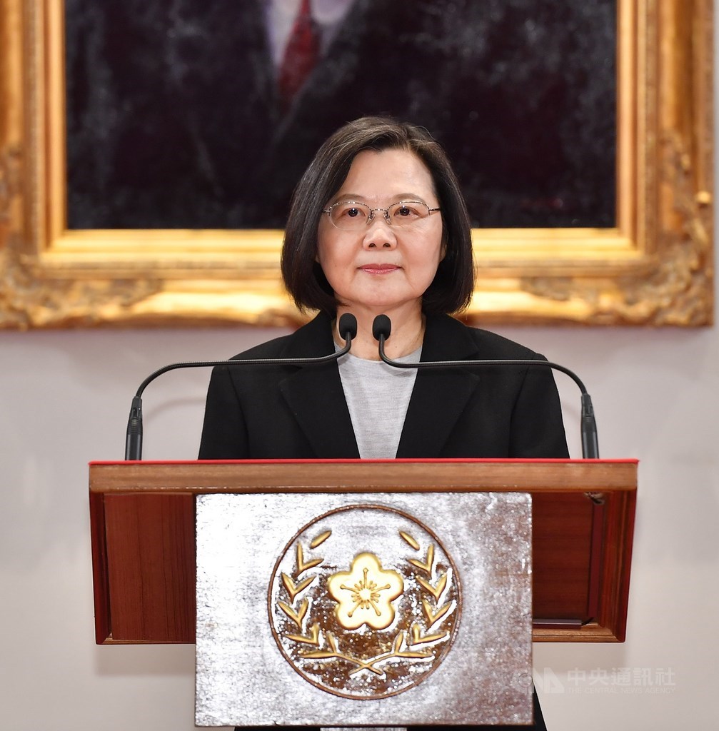President Tsai Ing-wen delivers her 2022 New Year