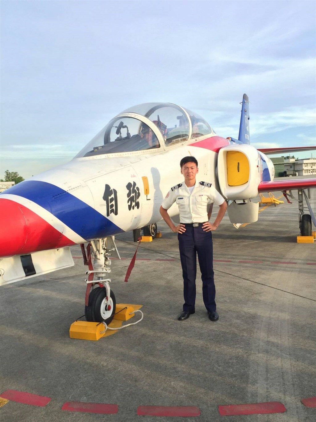 Air Force pilot Chen Yi. Photo from the Air Force