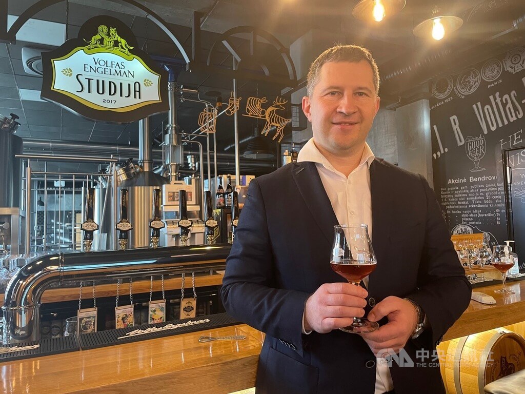 Marius Horbačauskas, CEO of Lithuanian beer brand Volfas Engelman. CNA photo Jan. 17, 2022
